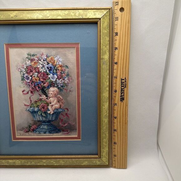 Barbara Mock Mythical Topiary Framed Artwork Signed 11.5"x9.5"‎ Contemporary - Picture 7 of 9